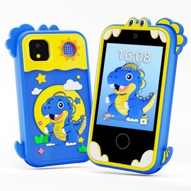 Kids Phone for Boys Gifts, Kids Smart Phone Birthday Gifts for Boys Toys Toddler Ages3, 5, 7, 8, 10 Year Old, Educational Learning Toys with 2.8" Touchscreen, Music, Camera, Video, Game(Blue)