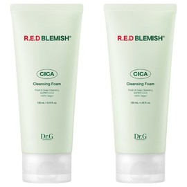 Dr. G Red Blemish Cica Cleansing Foam Double, 120ml, 2 pieces / 닥터지 레드 블레미쉬 시카 클렌징 폼 더블, 120ml, 2개