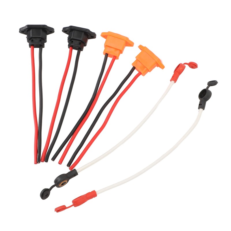 Electric Bike Charging Port Socket with Waterproof Cover Cable Connector