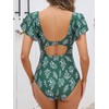 CUPSHE Maternity One Piece Swimsuit V Neck Pregnancy Bathing Suit