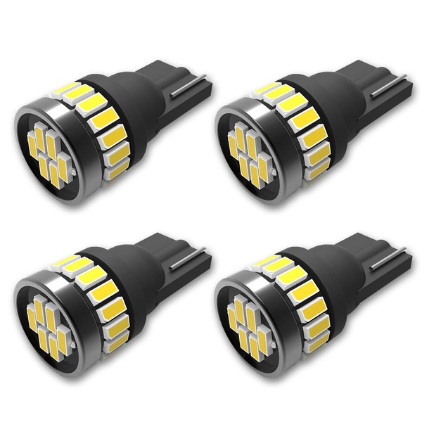 TORIBIO 4 Pcs T10 LED White Explosive Position Lamp, Built-in