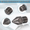 sourcing map 4 Pcs 1.0mm 3D Printer Extruder Nozzles for
