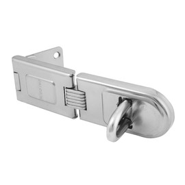 Master Lock 720EURD Heavy Duty Outdoor Door Padlock Single Hinge Hasp, 16 x 4.5 cm