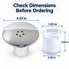 Round Shower Floor Drain Cover with Removable Waste Trap Insert