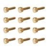 50Pcs Flat Knurled Thumb Screw Wring Round Head Pure Copper