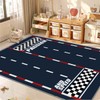 Kids Rug,Children's Room Rug, Fun Car Park Kids Play Mat,