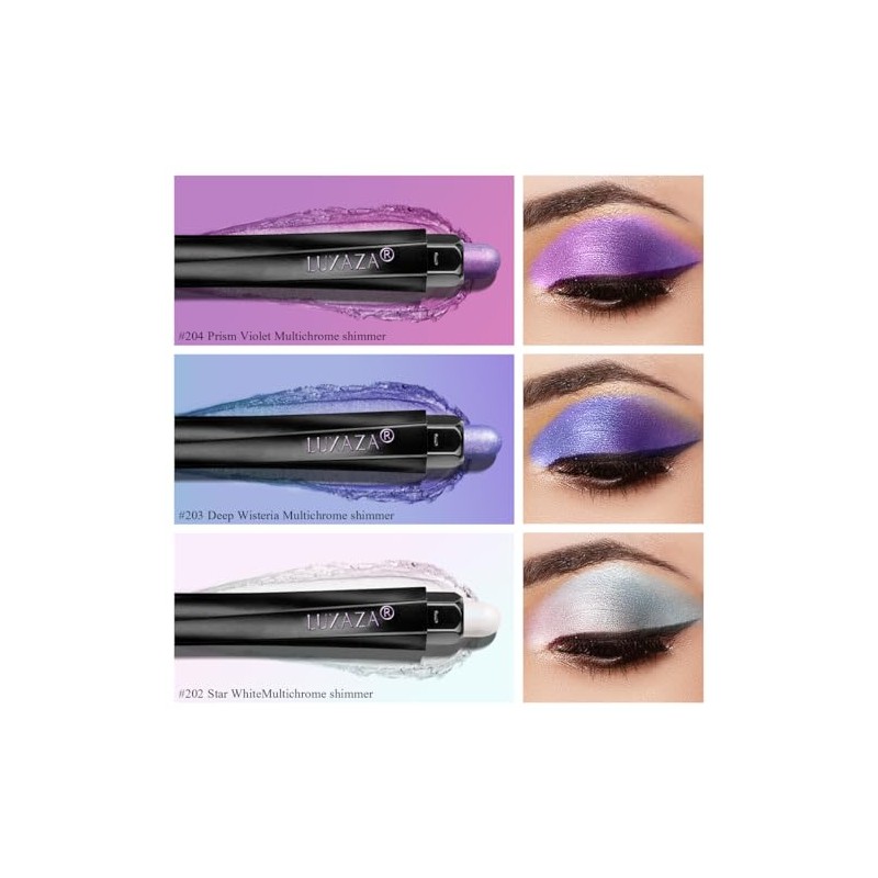 Set De 3 Sombras De Ojos En Barra, De Larga