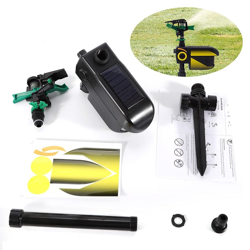 AngelcityCC Solar Sprinkler Garden Solar Motion Activated Animal Sensor Outdoor