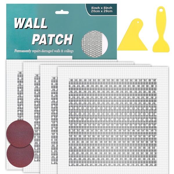 YuuKai Drywall Patch Kit Upgraded Size, 4pcs (10 x 10in)