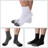 Monxiery Mens 100% Cotton Cushioned Moisture Wicking Ankel Socks, Athletic