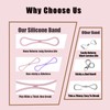 Figure 8 Resistance Bands,2 Packs Silicone Stretch Bands for Women