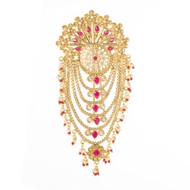Aakarshana Jewels Accesorios para el cabello estilo tradicional indio utilizado para todas las ocasiones, horquilla muy bellamente elaborada
