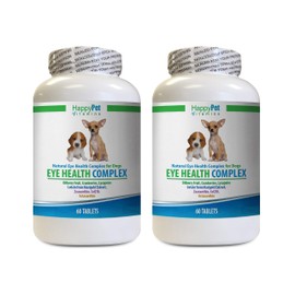 Dog Vision Support - Dog Eye Health Complex - Vision Support - Immune Booster - Natural Formula - ANTIOXIDANTS - quercetin Supplement for Dogs - 2 Bottles (120 Treats)