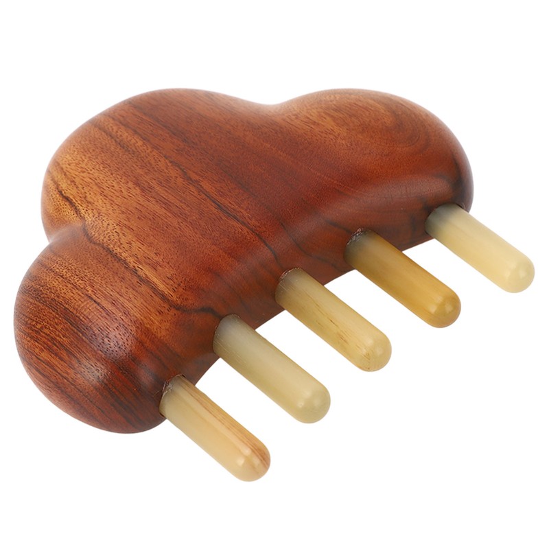 Sandalwood Meridian Comb Nose Massager Rosewood Scalp Massage Comb Set