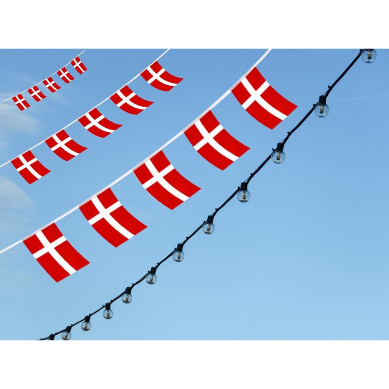 FFILL Denmark Banner Flag, Danish Mini Flag Small Banner, for