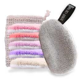 Abschminkpads Waschbar, 12.5 x 8 cm, 6er-Set wiederverwendbare Laundry mat für porentiefe Reinigung, Laundry mat abschminkpads, Sanfte Gesichtsreinigung und Entfernung von Makeup