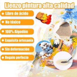5 Pcs bastidores para pintar,(20x20cm) lienzos para pintar,canvas para pintar 100% algodón,libre de ácidos,para Artistas Profesionales, Aficionados y Principiantes (5)