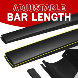 Posris 2 Pcs Roof Racks Cross Bars for Honda Pilot 2016-2022 Top Roof Rails Luggage Carrier Black Aluminum