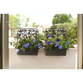24" Privacy Planters (S/2) - Grey