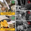 Cordless Mini Chainsaw 6 Inch, Auto Oiler &Tool-Box, One-Hand Handheld