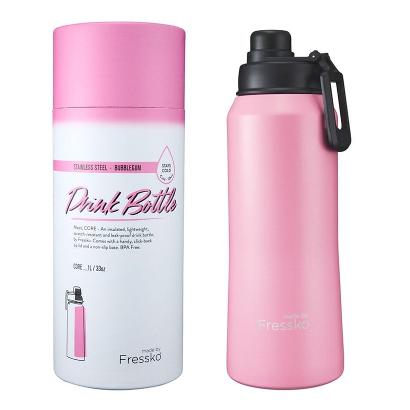Fressko Insulated Stainless Steel Bottle Sip Lid 1L, Coal
