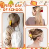 KICOSY 3PCS Back to School Hair Claw Pencil Apple and