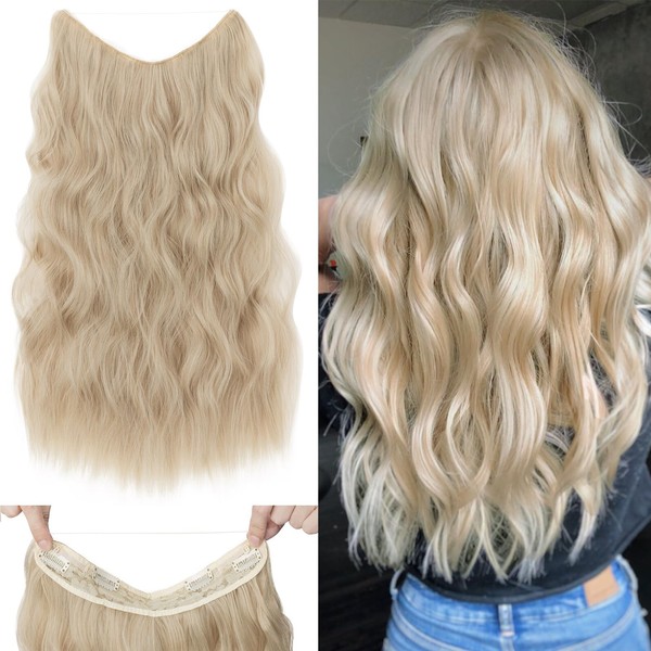 Silk-co Hair Extension with Elastic Band, Adjustable Secrets Hairpiece, Synthetic