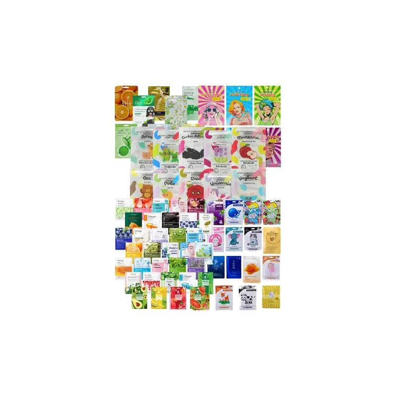 100 Mascarillas Coreanas Faciales Mayoreo Huda Axiu Mixta