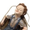 Hanging Boy Statue Hand Painted Rainproof Windproof Resin Outdoor Hanging