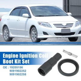 uxcell 4 Set Engine Ignition Coil Boot Kit No.19205156/9091902252/9091902258 Fit for Toyota Corolla 2009-2019 for Toyota Matrix 2009-2013
