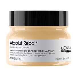 LOreal Professionnel Absolut Repair Golden Mask  Mascarilla dorada reparadora  Repara el dao y proporciona brillo al cabello  Con tecnologa de quinoa 