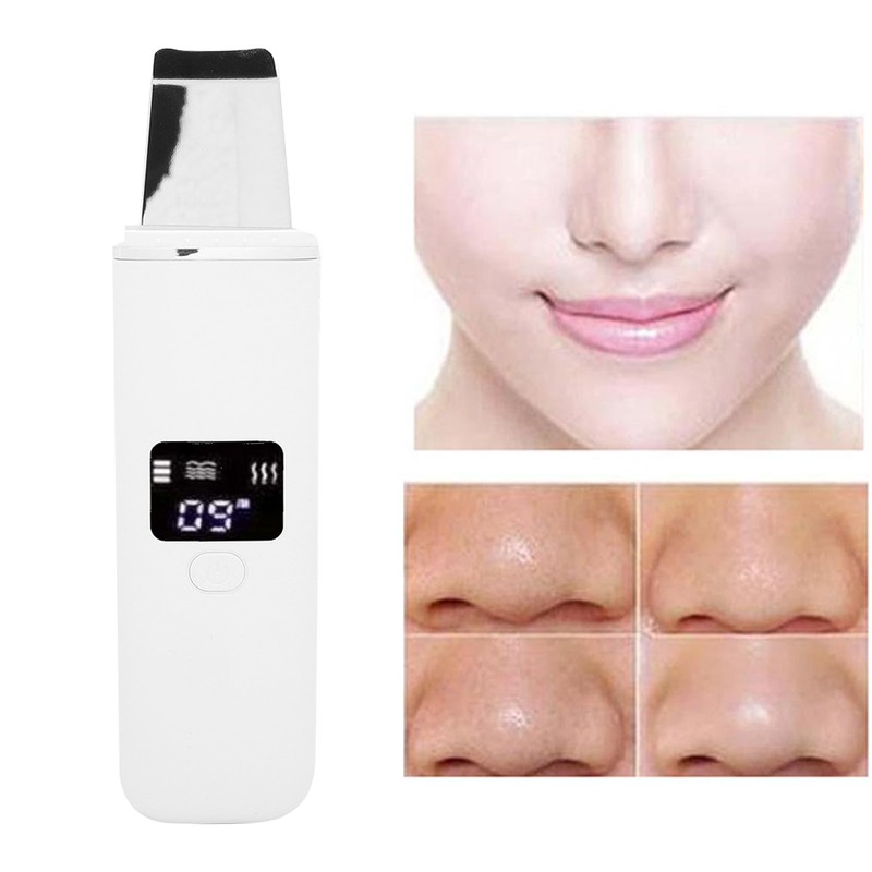 Ultrasonic Face Skin Scrubber Facial Cleanser Exfoliating Remove Blackheads Pimples
