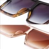 GRFISIA Square Oversized Sunglasses for Women Men Flat Top Fashion