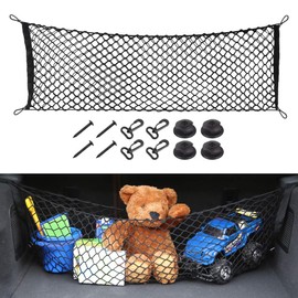 Flaconi Luggage net car, luggage net, car net, boot net, storage net, boot net, storage net, camper, boot net, luggage net, suitable for cars, trucks, SUVs (90 x 40 cm)
