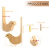 SHENGYIG Pack of 2 Wooden Coat Hooks, Bird-Shaped Wall Hooks,