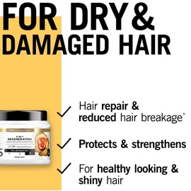 Gliss Total Repair 4-in-1 Regeneration Hair Mask for Dry and Damaged Hair, 400 ml,