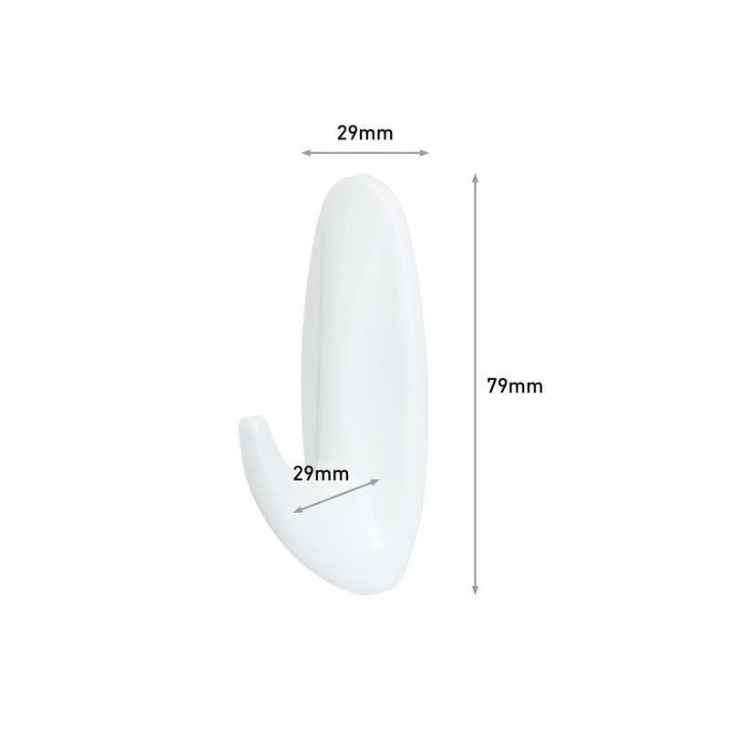 Command Bathroom Designer Hooks Water Resistant - 2 Hooks and