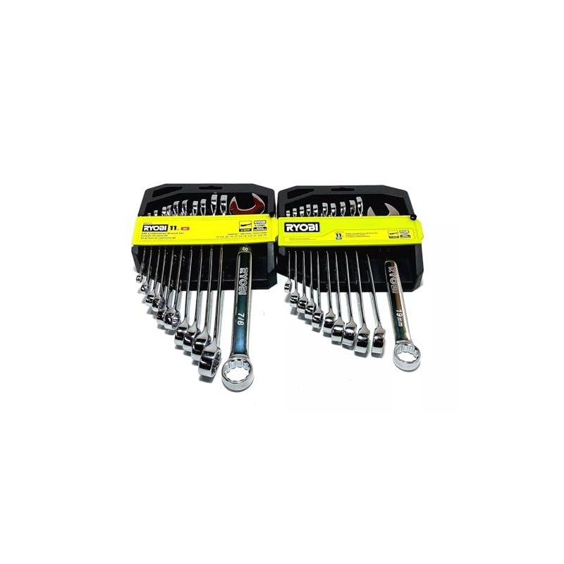 RYOBI 22 PC. SAE & Metric Combination Wrench Set