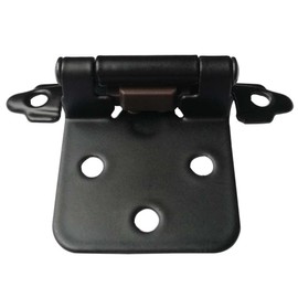 Smbbit Traditional Flat Black Cabinet Hinge Variable Overlay 10 Pack