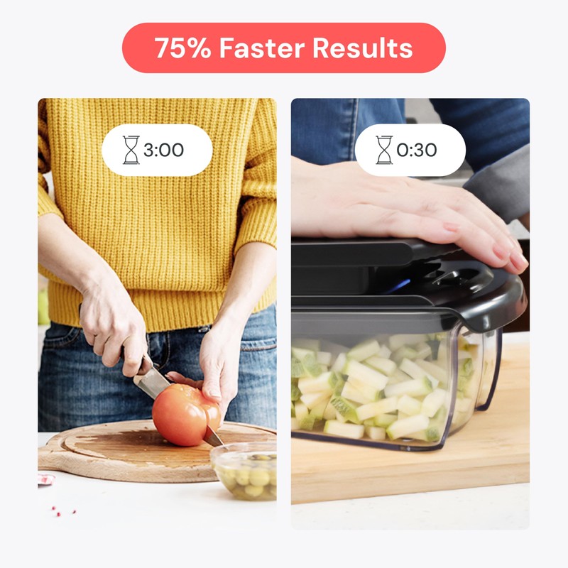 Fullstar The Original Pro Chopper - Vegetable Chopper and Spiralizer,