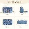 Missnine Denim Purse Quilted Crossbody Bag for Women Jean Purses