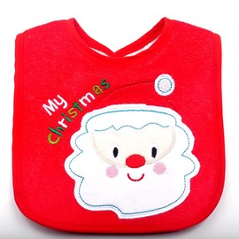 Dream Loom Christmas Baby Bibs 4pcs, First Xmas Baby Gift, for Babies Newborns and Toddler