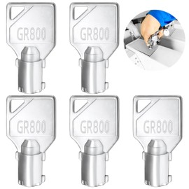 5 Pcs Commercial Washer Key, GR800 Laundry Key, Zinc Alloy Coin Laundry Machine Key Replacement for Commercial Washers and Dryers compatible with Speed Queen