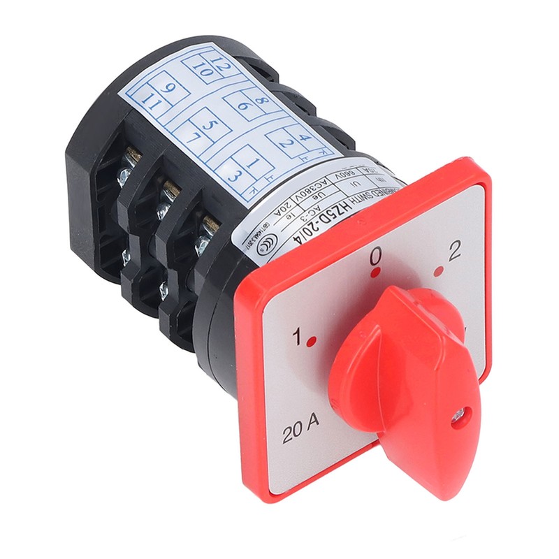 BERM Changeover Switch Rotary Knob 3 Pole 3 Position Accessory
