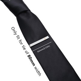 HONEY BEAR Mens Boys Initial Alphabet Tie Clip for Regular Size Slim Tie Gift 5cm 4cm, copper, No Gemstone