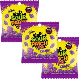 Sour Kids Grape, 3.58 Ounce Bags (Pack of 3)