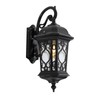 WUPYI Black Outdoor Wall Light Lantern Fixtures,21" H Waterproof Wall-Mount