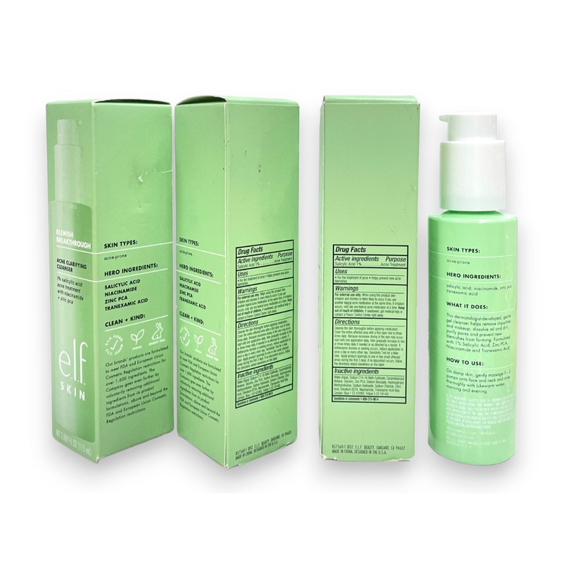 Elf Blemish Breakthrough Acne Clarifying Cleanser (3.8fl.oz/115m