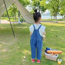 Miipat Toddler Girl Denim Overalls Little Boys Girls Jeans Overalls 1pcs Denim Dungarees Jumpsuit for Kids 100 3-4 Years