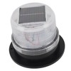 Solar Beacon Light Caution Light 8 LED Dusk to Dawn